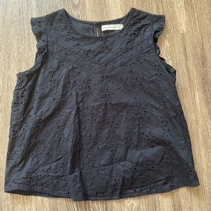 Abercrombie & Fitch Black Lace Top - M